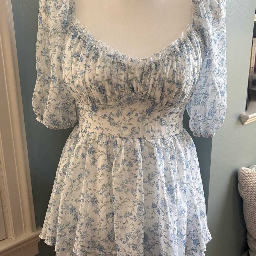 Altar'd State Blue Floral Dress